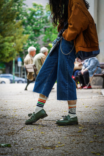 BHS 70'S LOGO CREW SOCKS