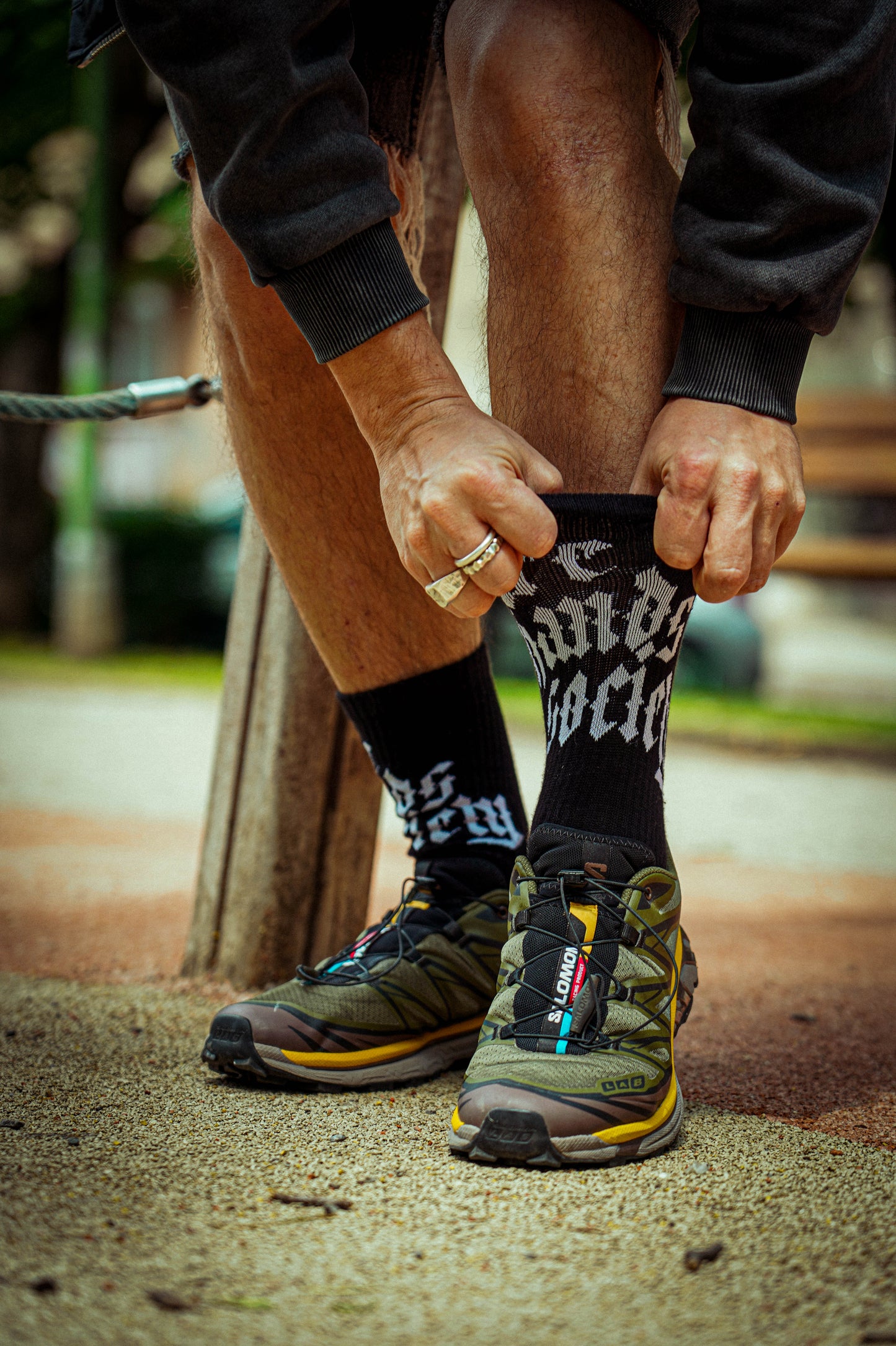 BHS THUNDER SKULL CREW SOCKS