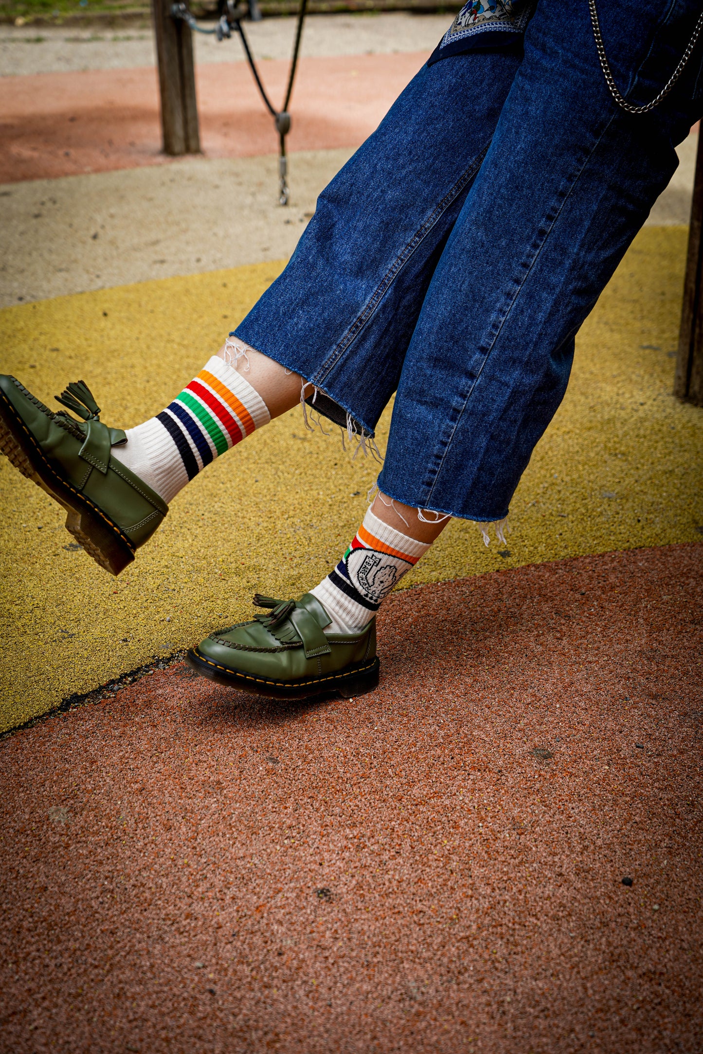 BHS 70'S LOGO CREW SOCKS