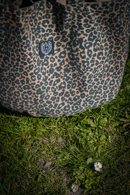 BHS VINTAGE LEOPARD PRINT TOTE BAG