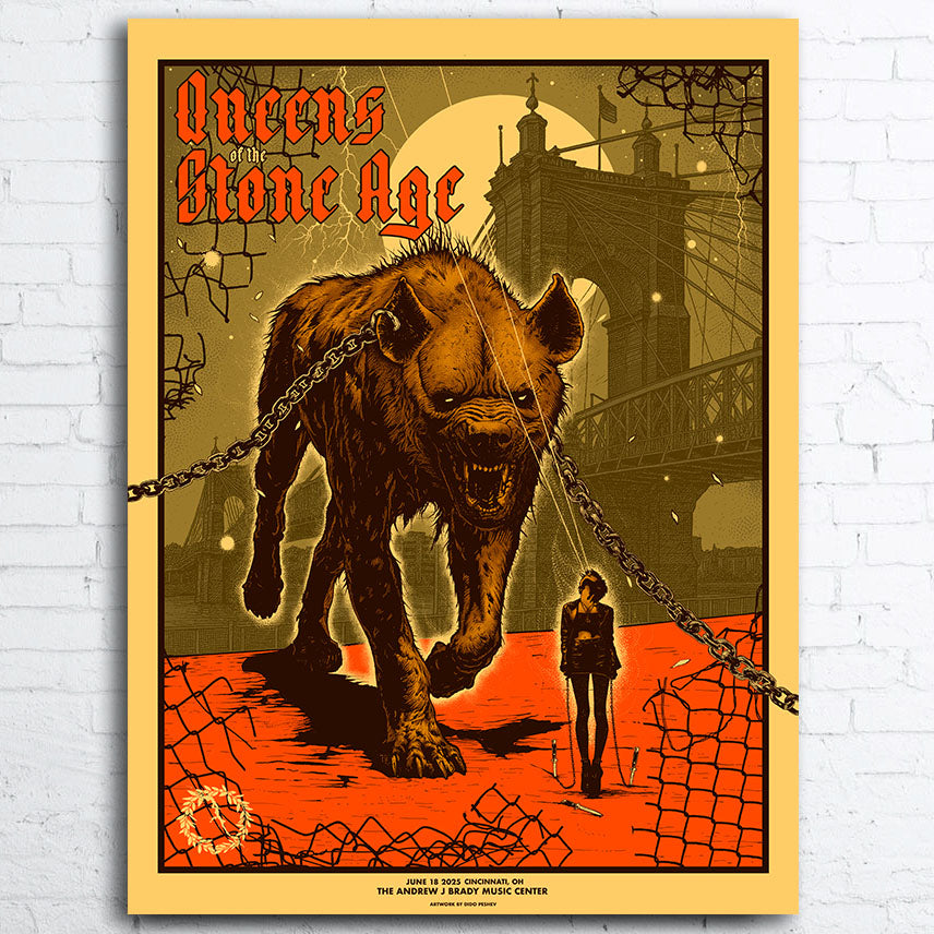 QOTSA Limited Edition GIG POSTER The Andrew J Brady Music Center Cincinnati 2025