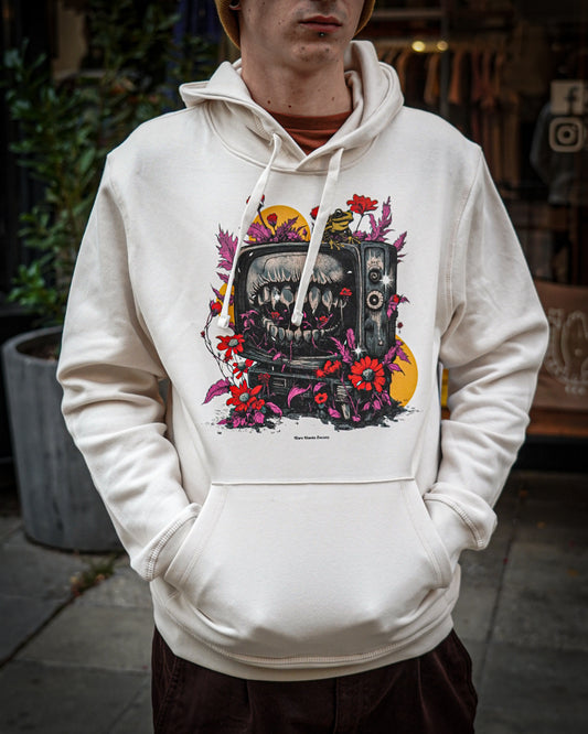 BHS "BETTER LOVERS" UNISEX VINTAGE WHITE HOODIE