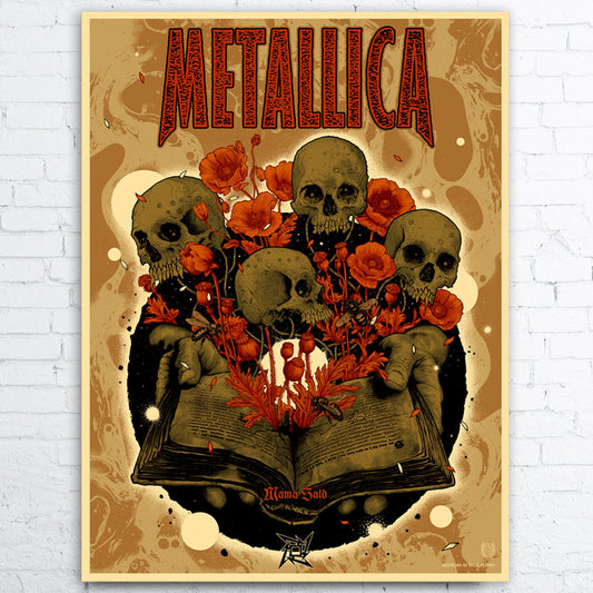 Metallica Limited Edition Mama Said Screen Printed Poster