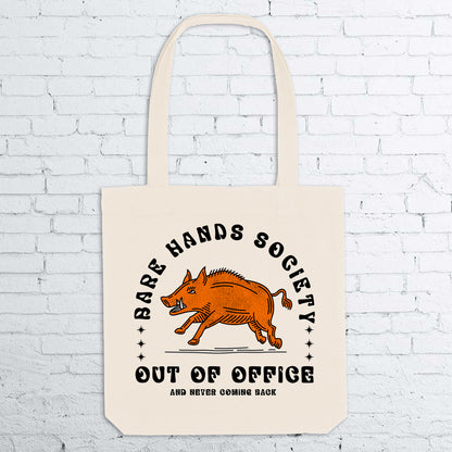 BHS OUT OF OFFICE Natural Totebag
