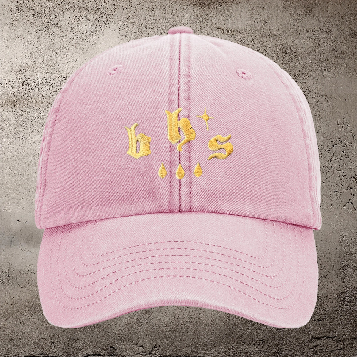 BHS DROPS EMBROIDERY Six Panel Vintage Cap