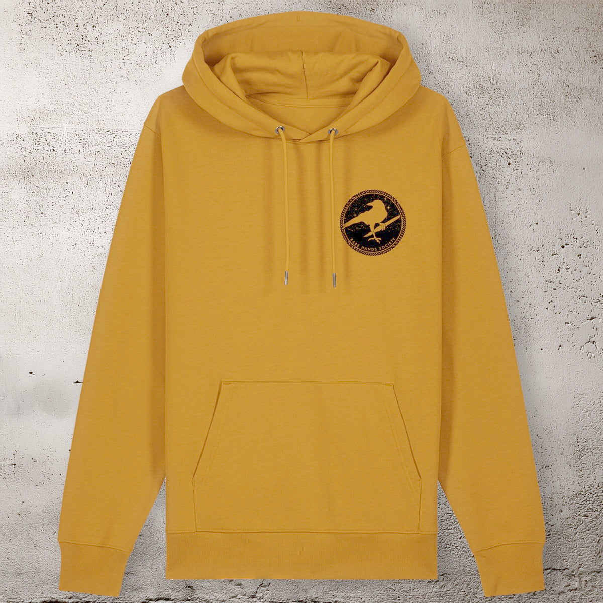 BHS PEN CROW UNISEX saffron dust HOODIE