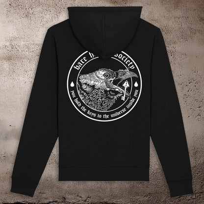BHS "CROW KEY" UNISEX BLACK HOODIE