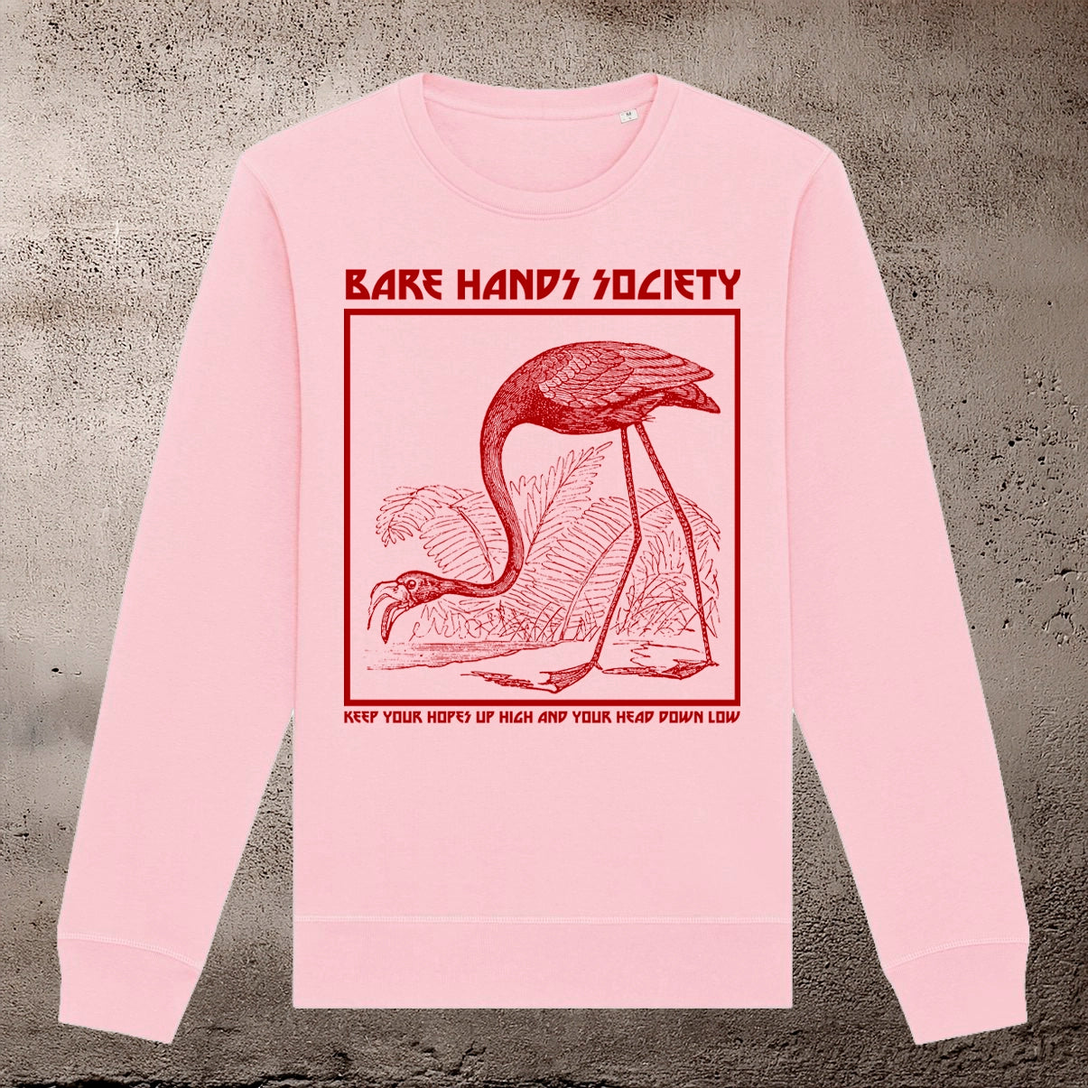BHS FLAMINGO PINK UNISEX CREWNECK