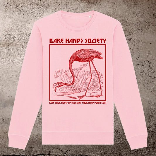 BHS FLAMINGO PINK UNISEX CREWNECK