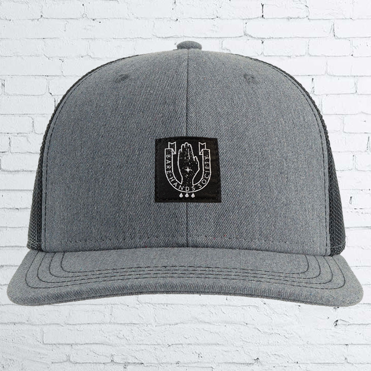 BHS LOGO LABEL SIX Panel CANVAS Trucker Cap