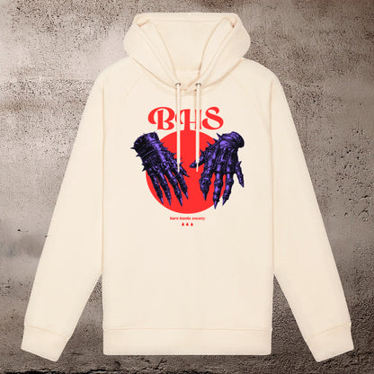 BHS METAL HANDS UNISEX NATURAL RAW HOODIE