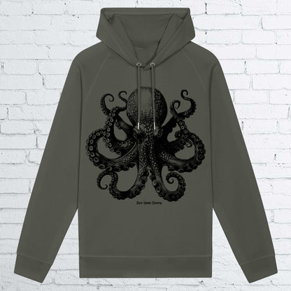 BHS BLACK OCTOPUS UNISEX KHAKI HOODIE