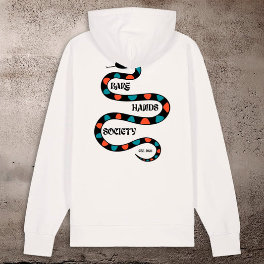 BHS HARLEQUINO UNISEX OFF WHITE HOODIE