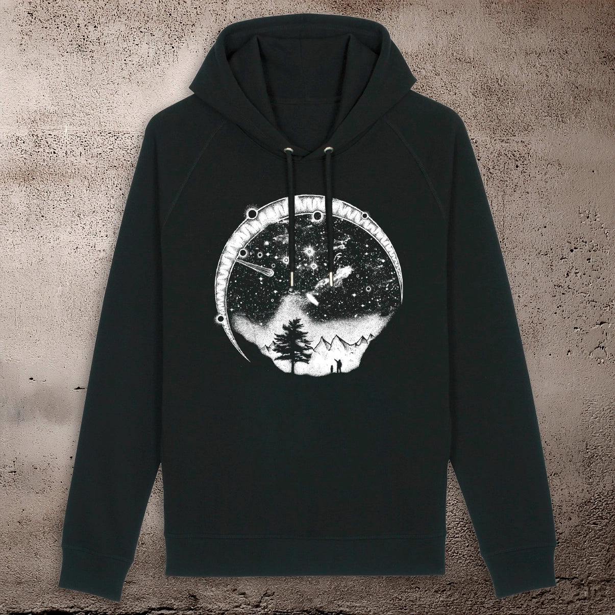 BHS STARRY SKY UNISEX BLACK HOODIE