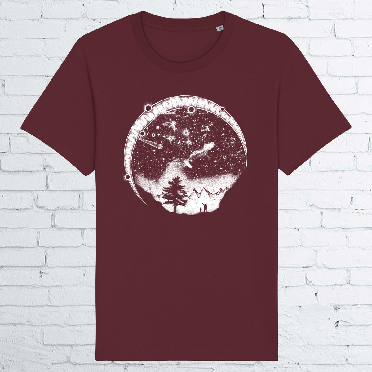 BARE HANDS SOCIETY starry sky ORGANIC COTTON UNISEX T-SHIRT