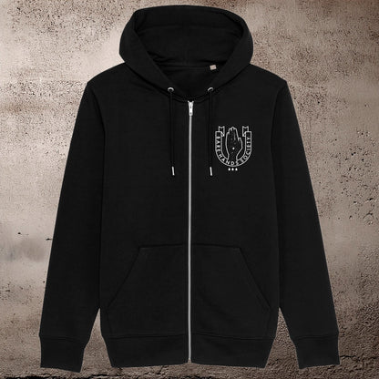 BHS LOGO UNISEX ZIP-THRU HOODIE SWEATSHIRT