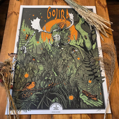 GOJIRA Limited Edition Poster UK SUMMER TOUR 2019
