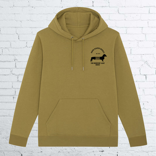 BHS "THE SHORTEST WAY HOME" UNISEX OLIVE OIL HOODIE
