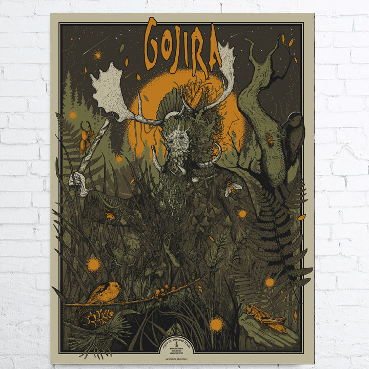 GOJIRA Limited Edition Poster UK SUMMER TOUR 2019