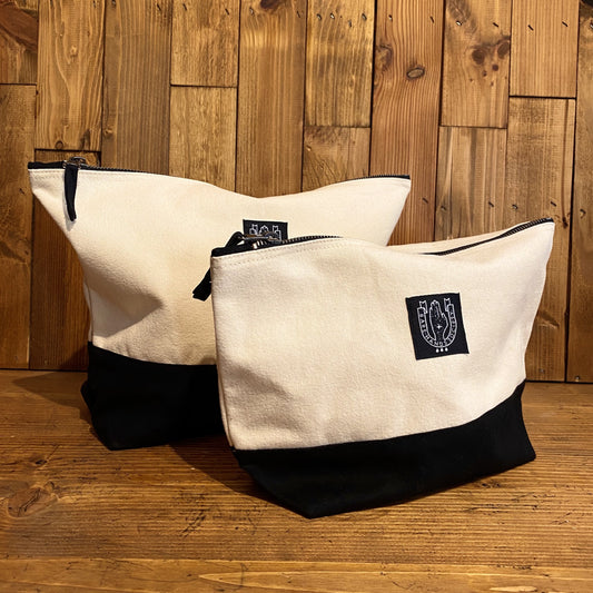 BARE HANDS SOCIETY CANVAS ACCESSORY BAG
