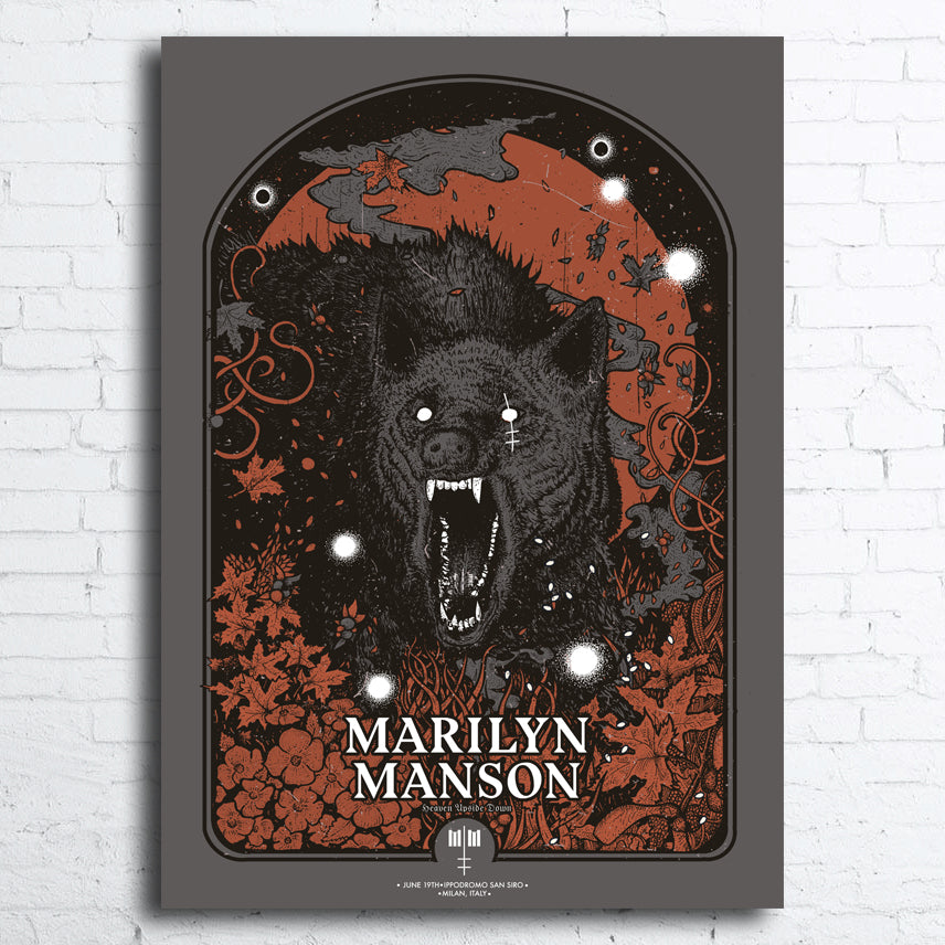 Marilyn Manson Limited Edition Screen Printed Poster ***Exclusive, not for sale***