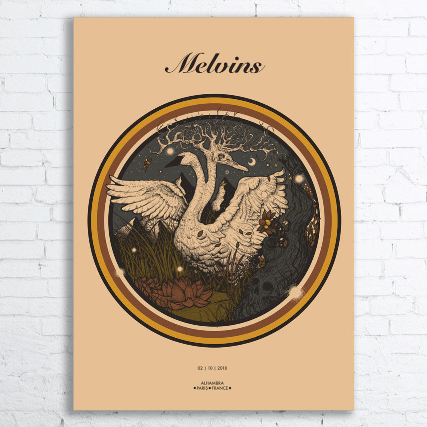 MELVINS Limited Edition Screen Printed Poster 2018