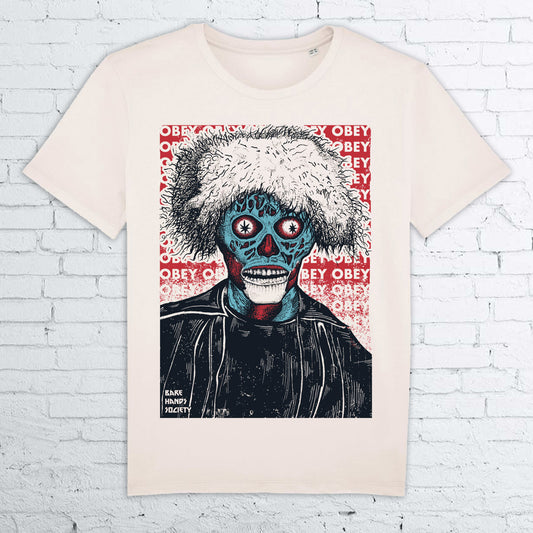 BHS MELVINS "THEY LIVE" ORGANIC COTTON NATURAL UNISEX T-SHIRT