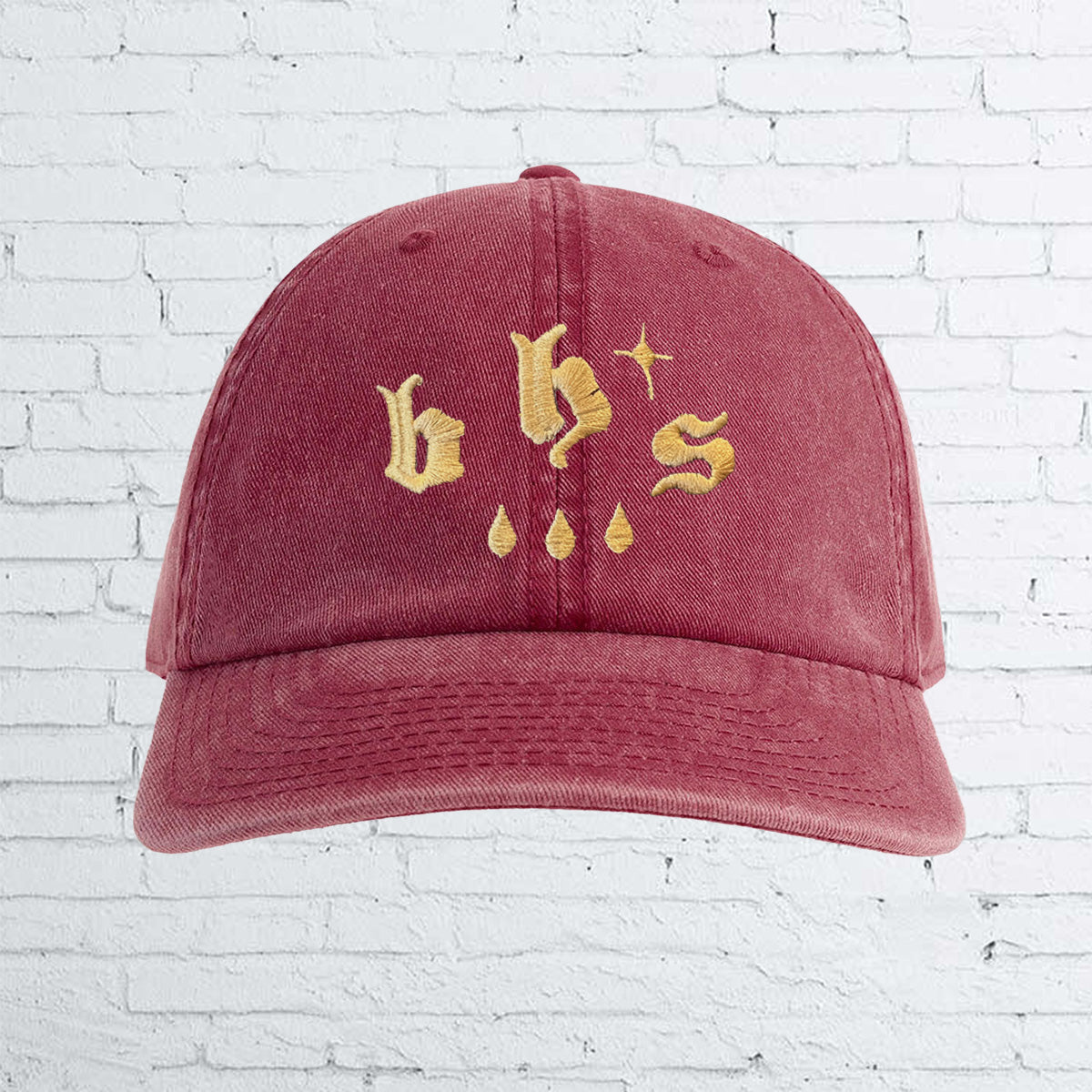 BHS DROPS EMBROIDERY Six Panel Vintage Cap